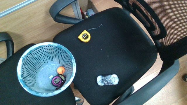Objects on a chair