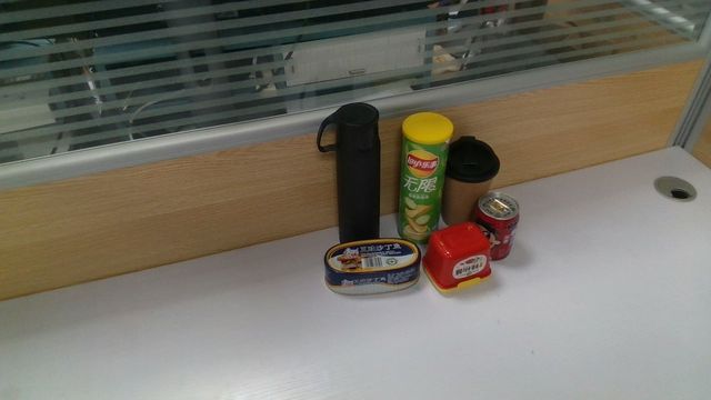 Objects on a desk